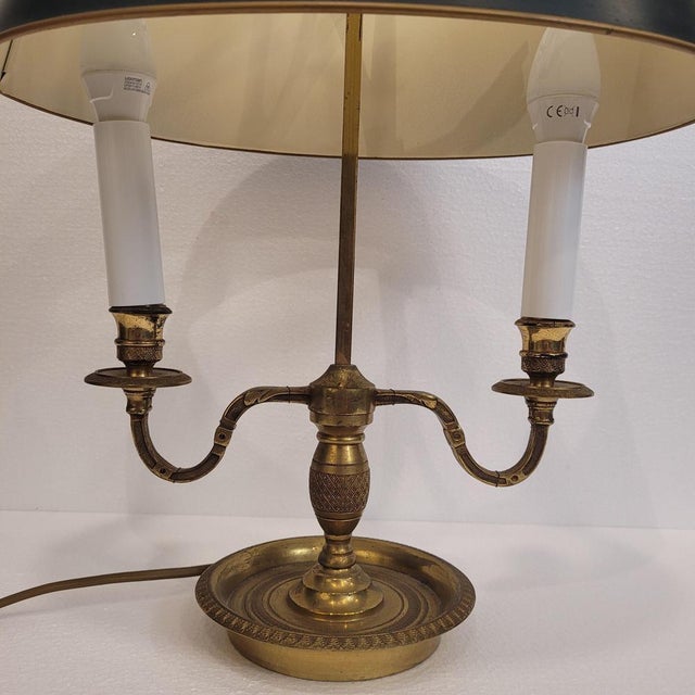 Directoire Bouillotte Table Lamp in Gilt Bronze, France, 19th Century For Sale - Image 18 of 18