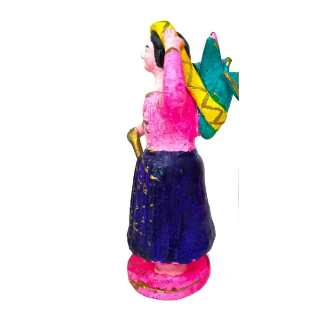 Mexican 1960s Villager Folk Art Set From Metepec, Mexico - Set of 6 For Sale - Image 3 of 18