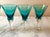 Glass Empoli Teal Cordial Glasses - Set of 6 For Sale - Image 7 of 7