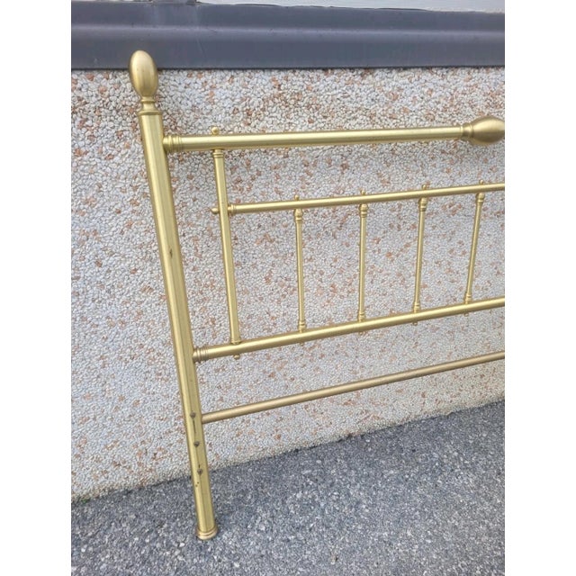 Vintage Gilt Brass Headboard, 1970s For Sale - Image 11 of 12