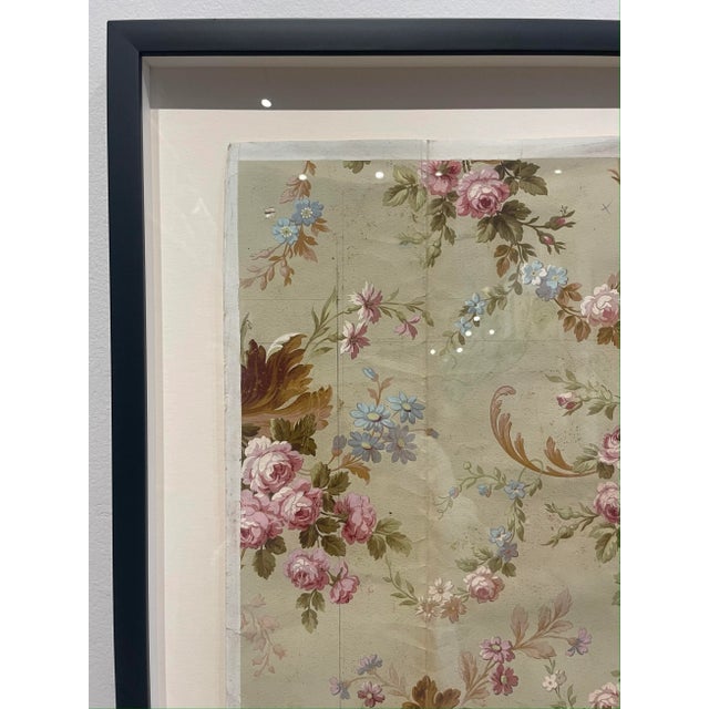Early 20th Century Antique French Wall Covering Strike-Off For Sale - Image 5 of 12