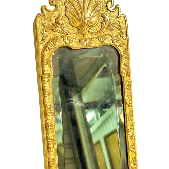 Gold Pair of Italian Rococo Style Giltwood Mirrored Candle Sconces For Sale - Image 8 of 18
