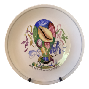 Late 20th Century Villeroy & Boch Collector Plate “Le Ballon" Porcelaine Luxembourg/ Mercier