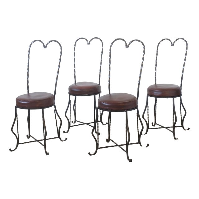 Mid-Century Chairs, France, 1950s, Set of 4 For Sale