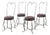 Mid-Century Chairs, France, 1950s, Set of 4 For Sale