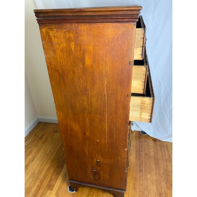American 18th Century Chippendale Tall Chest For Sale - Image 3 of 13