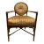 Jessica Charles Furniture Pleated Back Rattan Chair For Sale