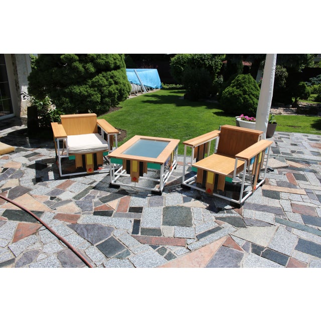 Armchairs and Table, Set of 3 For Sale - Image 5 of 16