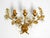 Large Italian Wide Gilt Florentine Wall Lamp with Three Sockets For Sale - Image 17 of 17