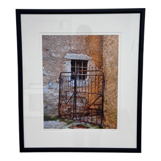 Circa 2009 Ravi Anand "Rusty Gate Lovran, Croatia" Photograph, Numbered + Framed For Sale