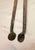 Antique 18th Century Wrought Iron Turned Brass English Fireplace Tongs Tool 3 For Sale - Image 9 of 10