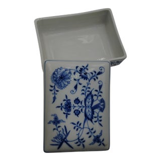 1970s Meissen Onion Pattern /Trink Box/Cigarette Case For Sale