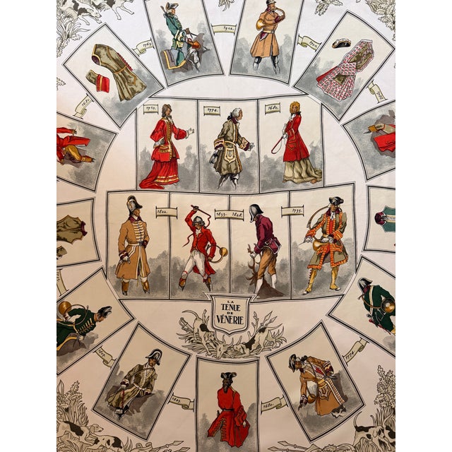 Hermès Tenue De Vénerie 1964 Silk Scarf Designed by Charles Hallo For Sale - Image 12 of 12