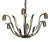 Six-Arm Brass Chandelier by Josef Frank for Kalmar, 1950s For Sale