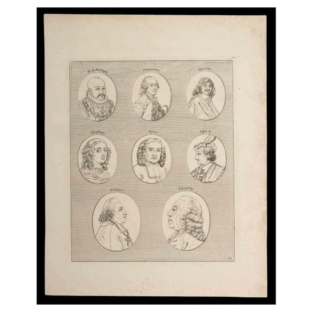Thomas Holloway, Portraits, Original Etching, 1810 For Sale