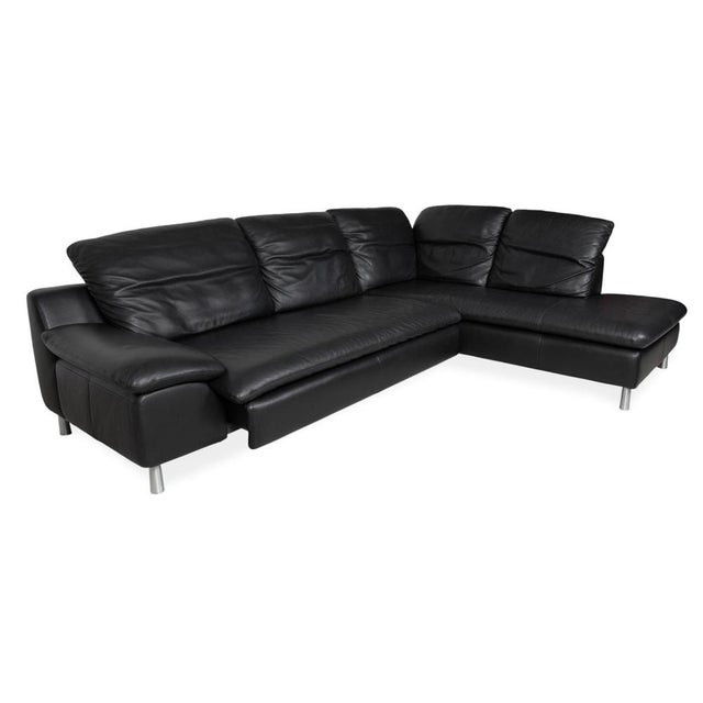 Black Leather Corner Sofa from Willi Schillig For Sale - Image 4 of 15