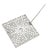 Art Deco Mid 20th Century Vintage Estate Art Deco Platinum 5ctw Diamond Square Pin Brooch For Sale - Image 3 of 9