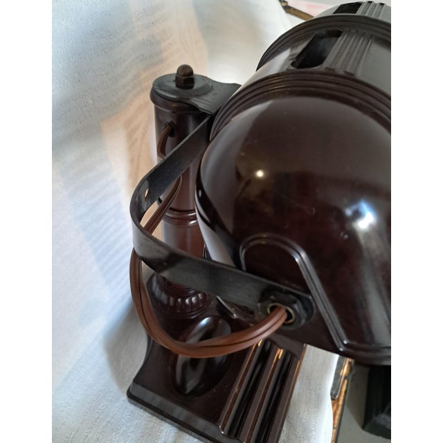 Plastic Vintage Art Deco Bankers Table Lamp, 1930s For Sale - Image 7 of 12