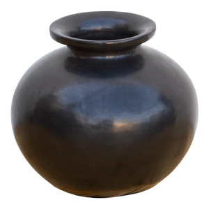 Vintage San Bartolo Black Clay Global Vessel