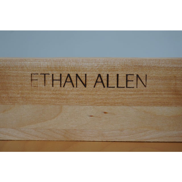 1990s Pair Ethan Allen Country French Nightstands For Sale - Image 16 of 18