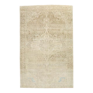 Antique Accent Pale Persian Malayer Rug - 4'5" x 6'6" For Sale