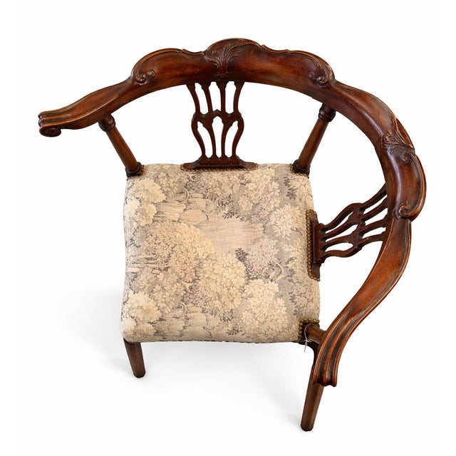 A rare and documented Regency-style corner chair formerly owned by Clark Gable, acquired at Christie’s, Live Auction 1681...