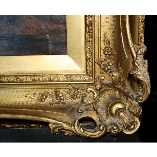 Joseph Paul Pettitt & George Young, The Mussel Gatherers on the South Cost, 1800s, Oil on Canvas, Framed For Sale - Image 10 of 18