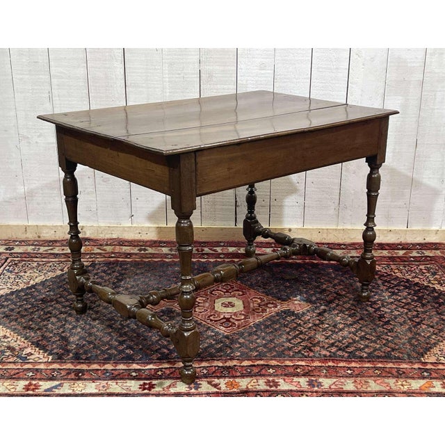 Antique Desk in Walnut and Oak, 1800s For Sale - Image 14 of 18