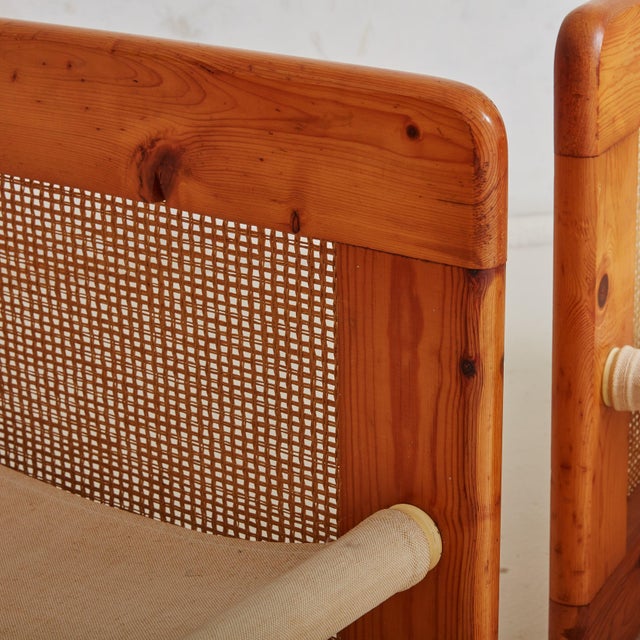 Brown Cane Lounge Chair by Evoluzione, Italy 1970s For Sale - Image 8 of 11