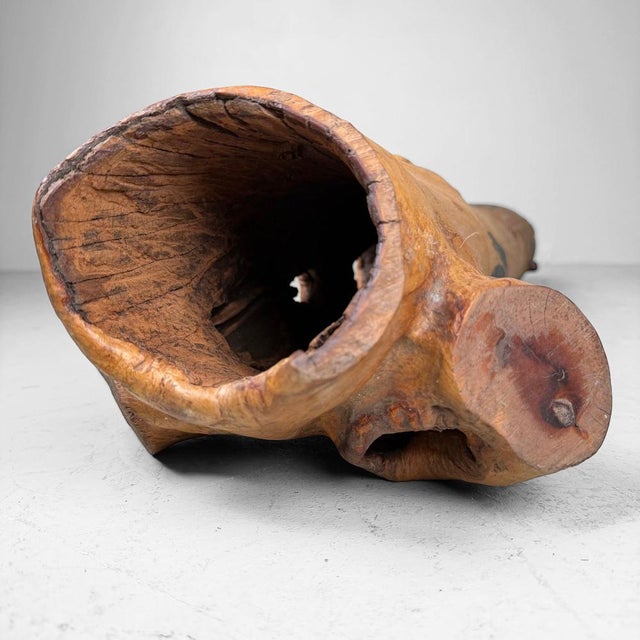 Wabi-Sabi Japanese Koboku Hanaire Tree Trunk, 1960s For Sale - Image 12 of 16