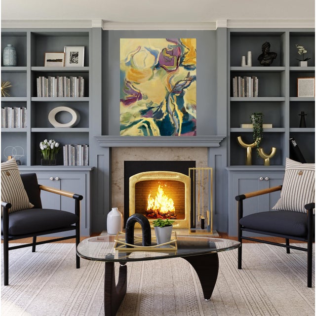 Contemporary Oversized Original Abstract Oil Painting by Susan Foley For Sale - Image 3 of 5