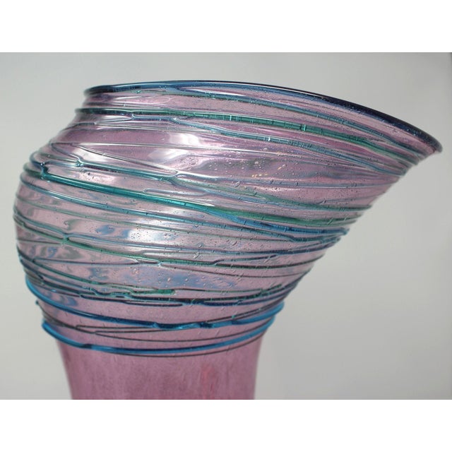 2000 - 2009 Cenedese Four Seasons Murano Vase For Sale - Image 5 of 6