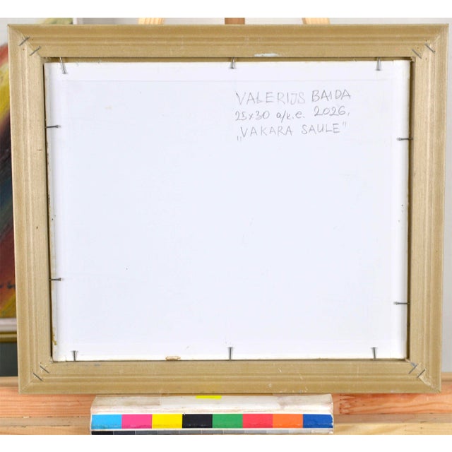 Valery Bayda, Evening Sun, 2026, Oil on Canvas & Cardboard For Sale - Image 4 of 5