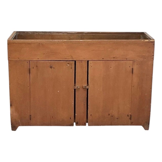 Antique Primitive Pine Early American Dry Sink Cabinet Country Farmhouse For Sale