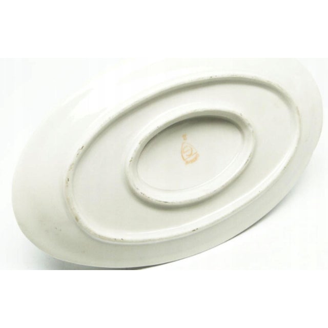 Art Deco Gravy Boat and Underplate from Giesche Pottery, Poland, 1920s For Sale - Image 3 of 5