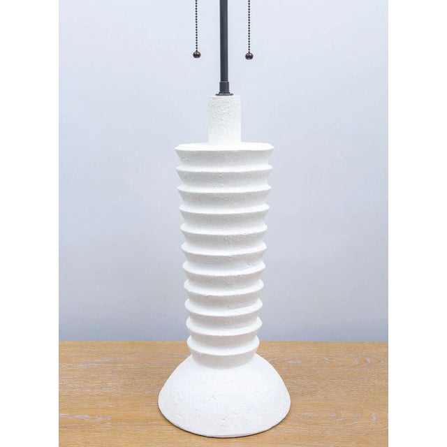 Bespoke Plaster Luc Lamps - a Pair For Sale - Image 4 of 10