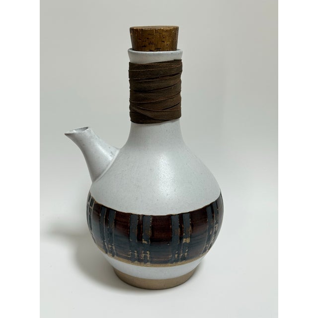 Gordon & Jane Martz Mid 20th Century Jane & Gordon Martz Stoneware Carafe For Sale - Image 4 of 13