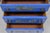 Vintage Chinoiserie Blue Hand Painted Gold Gilt Narrow Bookcase Secretary Desk For Sale - Image 17 of 18