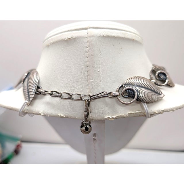 Silver Vintage 1954 Signed Napier Book & Ad Piece Silvertone "Linden" Leaves Necklace For Sale - Image 8 of 9