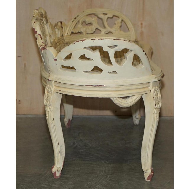 Antique French Window Seat Bench, 1880 For Sale - Image 18 of 18