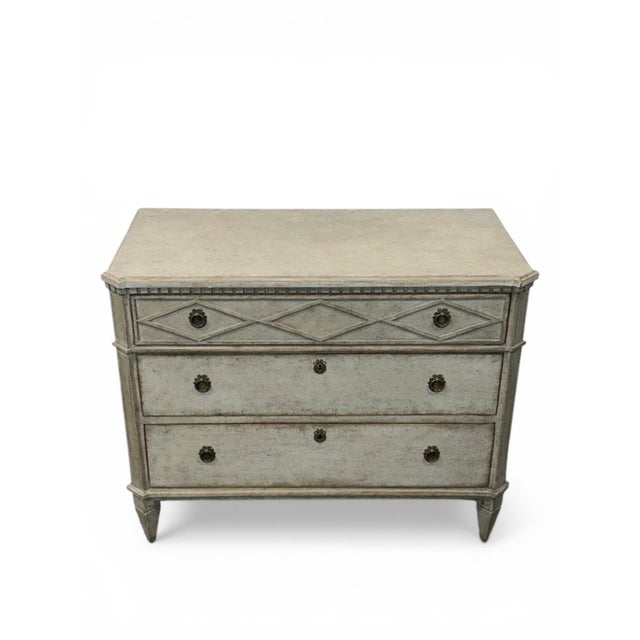 Gustavian Twin Chests of Drawers, 1860, Set of 2 For Sale - Image 4 of 9