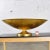 Modern Vintage Objet d'Art Monumental 4 Foot Diameter Bowl Store Display Fiberglass Gold Leaf Footed For Sale - Image 3 of 13
