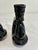 Black Vintage Frankoma Black Ceramic Modern Loop Vases, a Pair For Sale - Image 8 of 11