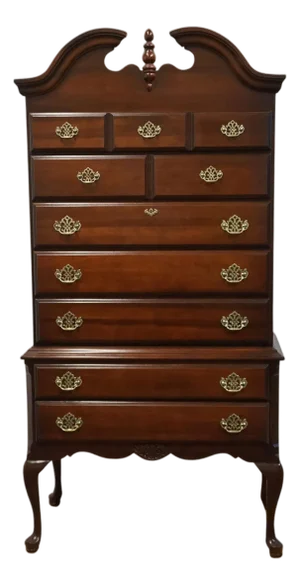 Kincaid Furniture Lenoir Collection Solid Cherry Traditional Style 38" Highboy Chest 21-108