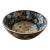 Large Mid 20th Century Textured Porcelain Serving Bowl With Floral Motif and Angels For Sale