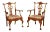 Chippendale Style Vintage Custom Crafted Ball & Claw Armchairs - A Pair For Sale