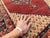 Rust Persian Senneh Herati Medallion Hand-Knotted Wool Rug - 4'2" X 6'7" For Sale - Image 12 of 14