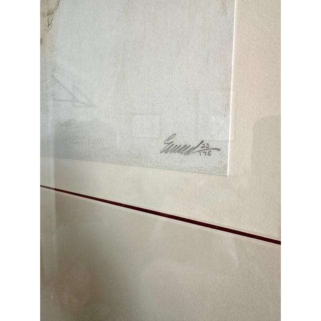 Babak Emanuel “Ledger Line” Signed Limited Edition Abstract Violin Monoprint, 23/175, Custom Framed For Sale - Image 16 of 16