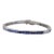 11.50ctw Lab Created Blue Sapphire Tennis Bracelet 10k White Gold 7.25" 4mm For Sale