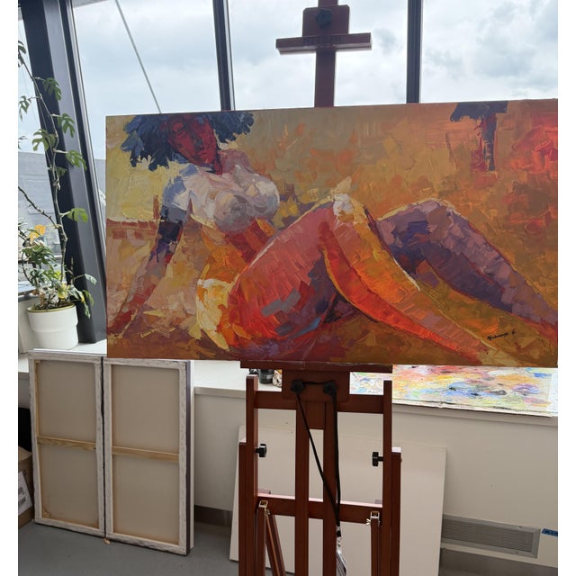 In At Ease in Her Own Light, Godfrey Afebuame explores the quiet intersection of personal sovereignty and luminous...